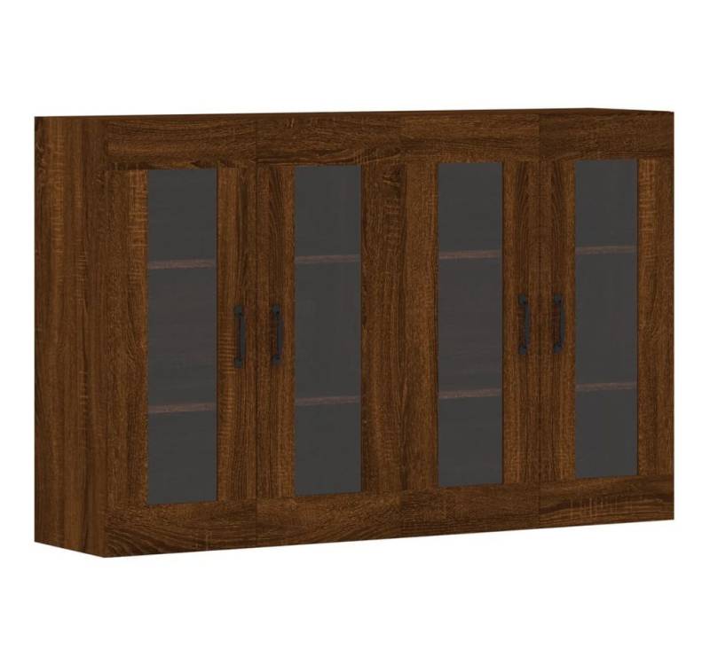 vidaXL Hängeschrank Wandschränke 2 Stk Braun Eichen-Optik Spanplatte Glas Vitrine Hängesch vidaXL Hängeschrank Wandschränke 2 Stk Braun Eichen-Optik Spanplatte Glas Vitrine Hängesch von vidaXL