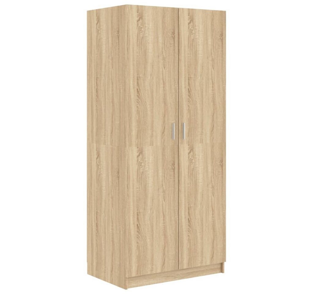 vidaXL Kleiderschrank vidaXL Kleiderschrank Schwarz 80x52x180 cm Holzwerkstoff von vidaXL