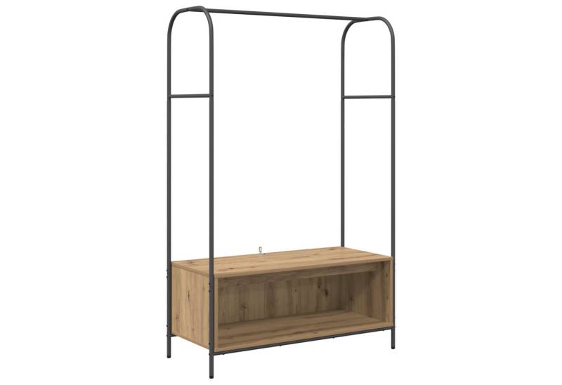 vidaXL Kleiderständer Kleiderständer mit Ablagen Artisan Eiche 100x44x160 cm, (1 St) von vidaXL