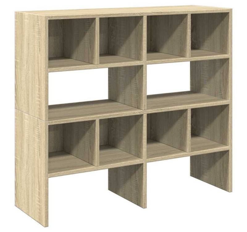 vidaXL Kleiderständer Schuhregale 2 Stk. Stapelbar Sonoma-Eiche 89,5x30x40 cm, (2 St) von vidaXL