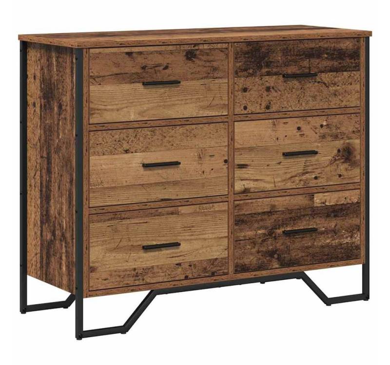 vidaXL Kommode Kommode mit Speicher Altholz 91 x 35,5 x 74,5 cm Holzwerkstoff (1 St) von vidaXL