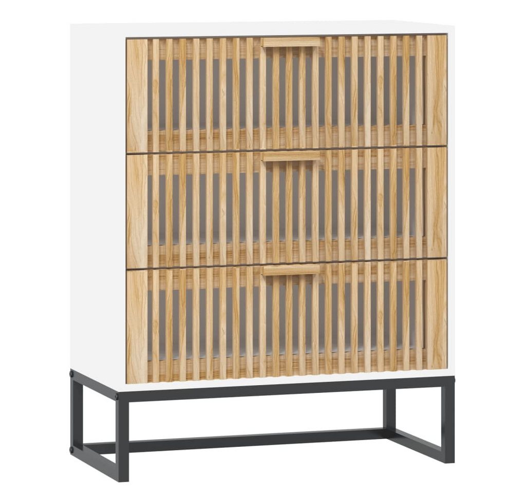 vidaXL Kommode Sideboard Weiß 60x30x75 cm Holzwerkstoff (1 St) von vidaXL