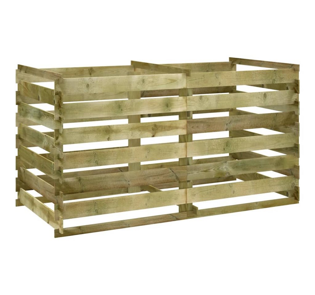 vidaXL Komposter Komposter Latten aus Kiefernholz Imprägniert 180x90x90 cm, (1 St) von vidaXL