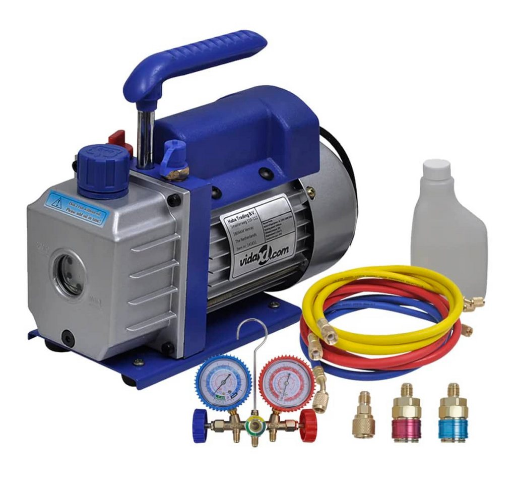 vidaXL Kompressor Vakuumpumpe Einstufig mit 2-Wege-Verteiler-Manometer Set vidaXL Kompressor Vakuumpumpe Einstufig mit 2-Wege-Verteiler-Manometer Set von vidaXL
