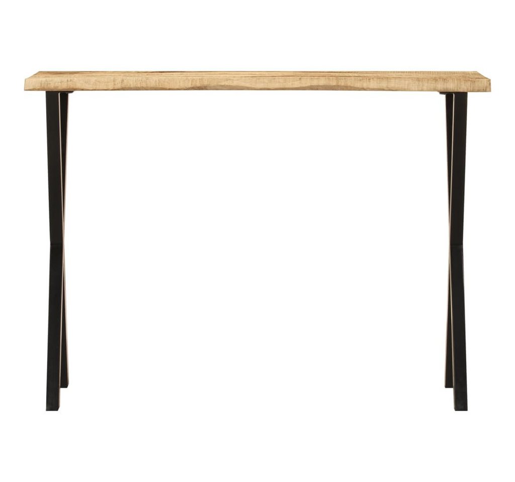 vidaXL Konsolentisch, Beistelltisch mit Baumkante 105x33x76 cm Massivholz Mango von vidaXL
