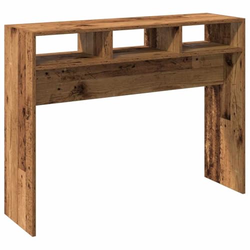 vidaXL Konsolentisch Altholz-Optik 105x30x80 cm Holzwerkstoff, Sofatisch, Dielentisch, Wohnzimmertisch, Flurtisch, Konsolentisch Flur, Beistelltisch von vidaXL