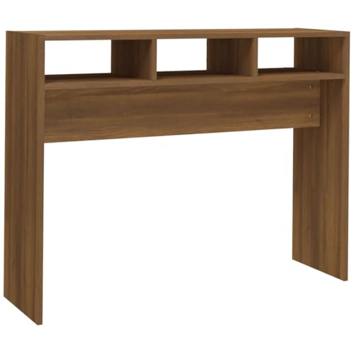 vidaXL Konsolentisch Konsole Beistelltisch Flurtisch Sideboard Ablagetisch Wandtisch Frisiertisch Braun Eichen-Optik 105x30x80cm Holzwerkstoff vidaXL Konsolentisch Konsole Beistelltisch Flurtisch Sideboard Ablagetisch Wandtisch Frisiertisch Braun Eichen-Optik 105x30x80cm Holzwerkstoff von vidaXL