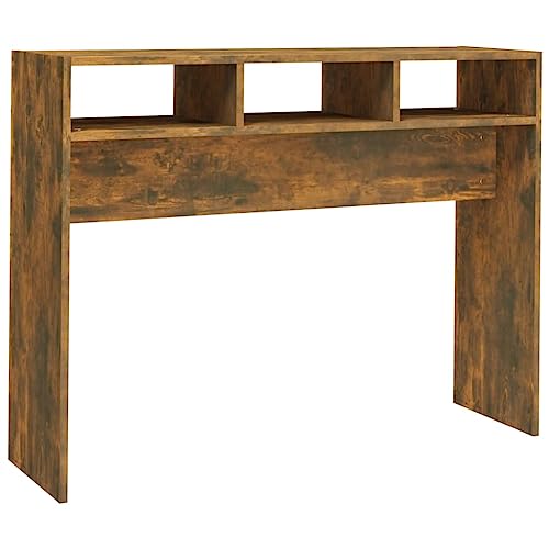 vidaXL Konsolentisch Konsole Beistelltisch Flurtisch Sideboard Ablagetisch Wandtisch Frisiertisch Räuchereiche 105x30x80cm Holzwerkstoff von vidaXL