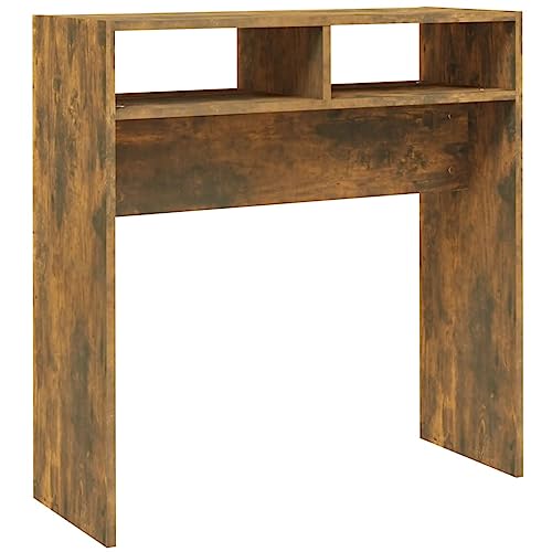 vidaXL Konsolentisch Konsole Beistelltisch Flurtisch Sideboard Ablagetisch Wandtisch Frisiertisch Räuchereiche 78x30x80cm Holzwerkstoff vidaXL Konsolentisch Konsole Beistelltisch Flurtisch Sideboard Ablagetisch Wandtisch Frisiertisch Räuchereiche 78x30x80cm Holzwerkstoff von vidaXL