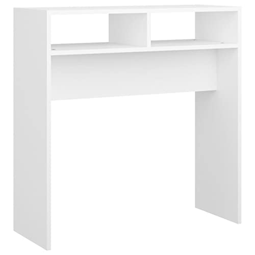 vidaXL Konsolentisch Konsole Beistelltisch Flurtisch Sideboard Ablagetisch Wandtisch Frisiertisch Schminktisch Weiß 78x30x80cm Holzwerkstoff von vidaXL