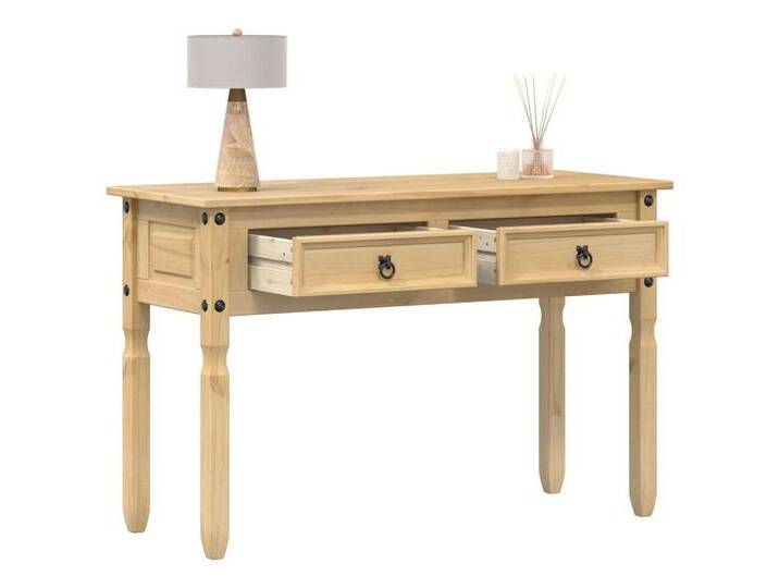 vidaXL Konsolentisch Konsolentisch Corona 115x46x73 cm Massivholz Kiefer, braun von vidaXL