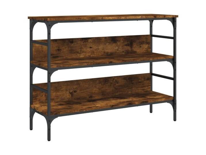 vidaXL Konsolentisch Konsolentisch Räuchereiche 100x32x75 cm Spanplatte Flur Wohnzimmer Bür, braun von vidaXL