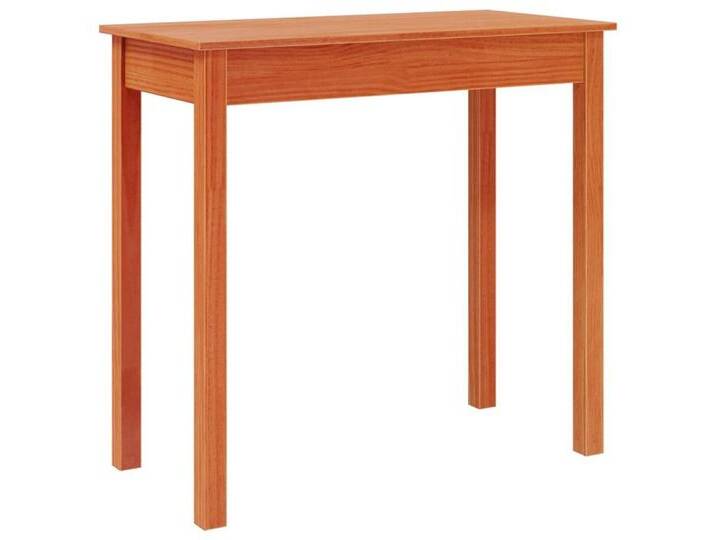 vidaXL Konsolentisch Konsolentisch Wachsbraun 80x40x75 cm Massivholz Kiefer, braun von vidaXL