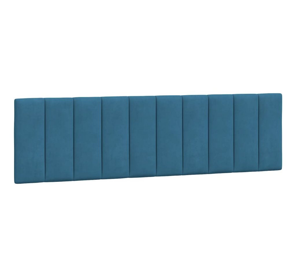 vidaXL Kopfteil, Bett Kopfteil-Kissen Blau 180 cm Samt von vidaXL