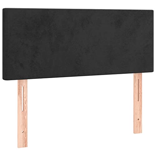 vidaXL Kopfteil, Bettkopfteil mit Holzbeinen, Höhenverstellbar Polsterkopfteil für Bett, Betthaupt Bettzubehör Schlafzimmer, Schwarz 100x5x78/88cm Samt vidaXL Kopfteil, Bettkopfteil mit Holzbeinen, Höhenverstellbar Polsterkopfteil für Bett, Betthaupt Bettzubehör Schlafzimmer, Schwarz 100x5x78/88cm Samt von vidaXL