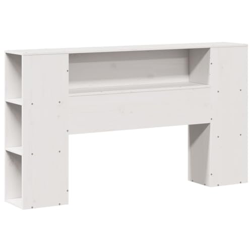 vidaXL Kopfteil, Bettkopfteil mit Stauraum, Freistehend Betthaupt für Holzbett Doppelbett, Holzkopfteil Bettzubehör Schlafzimmer, Weiß 120cm Massivholz Kiefer vidaXL Kopfteil, Bettkopfteil mit Stauraum, Freistehend Betthaupt für Holzbett Doppelbett, Holzkopfteil Bettzubehör Schlafzimmer, Weiß 120cm Massivholz Kiefer von vidaXL