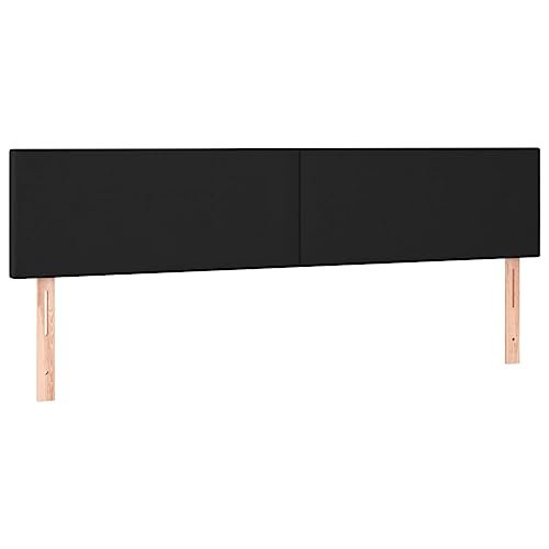 vidaXL Kopfteil 2 STK., Bettkopfteil mit Holzbeinen, Höhenverstellbar Polsterkopfteil für Bett, Betthaupt Bettzubehör Schlafzimmer, Schwarz 80x5x78/88cm Kunstleder vidaXL Kopfteil 2 STK., Bettkopfteil mit Holzbeinen, Höhenverstellbar Polsterkopfteil für Bett, Betthaupt Bettzubehör Schlafzimmer, Schwarz 80x5x78/88cm Kunstleder von vidaXL
