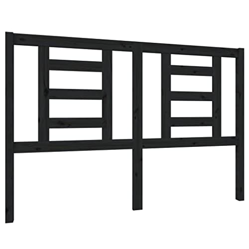 vidaXL Kopfteil Betthaupt Bettkopfteil für Bett Bettgestell Bettrahmen Holzbett Massivholzbett Schlafzimmer Schwarz 146x4x100cm Massivholz Kiefer vidaXL Kopfteil Betthaupt Bettkopfteil für Bett Bettgestell Bettrahmen Holzbett Massivholzbett Schlafzimmer Schwarz 146x4x100cm Massivholz Kiefer von vidaXL
