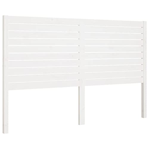 vidaXL Kopfteil Betthaupt Bettkopfteil für Bett Bettgestell Bettrahmen Holzbett Massivholzbett Schlafzimmer Weiß 141x4x100cm Massivholz Kiefer vidaXL Kopfteil Betthaupt Bettkopfteil für Bett Bettgestell Bettrahmen Holzbett Massivholzbett Schlafzimmer Weiß 141x4x100cm Massivholz Kiefer von vidaXL