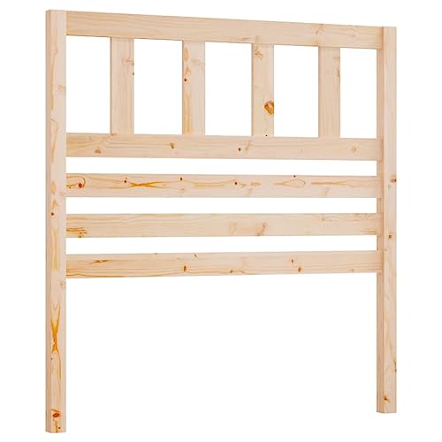 vidaXL Kopfteil Betthaupt Bettkopfteil für Bett Bettgestell Bettrahmen Massivholzbett Holzbett Schlafzimmer 106x4x100cm Massivholz Kiefer von vidaXL