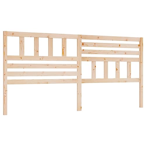 vidaXL Kopfteil Betthaupt Bettkopfteil für Bett Bettgestell Bettrahmen Massivholzbett Holzbett Schlafzimmer 186x4x100cm Massivholz Kiefer von vidaXL