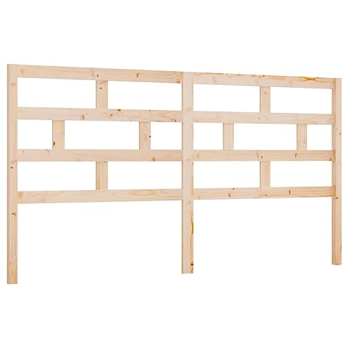 vidaXL Kopfteil Betthaupt Bettkopfteil für Bett Bettgestell Bettrahmen Massivholzbett Holzbett Schlafzimmer 186x4x100cm Massivholz Kiefer von vidaXL