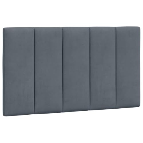 vidaXL Kopfteil Kissen Hanko, Kopfteilkissen mit Linien-Design, Bett Kopfkissen mit Klettverschlüssen auf Rückseite, Kopfteilpolster Kopfpolster, Hellgrau 90cm Samt vidaXL Kopfteil Kissen Hanko, Kopfteilkissen mit Linien-Design, Bett Kopfkissen mit Klettverschlüssen auf Rückseite, Kopfteilpolster Kopfpolster, Hellgrau 90cm Samt von vidaXL
