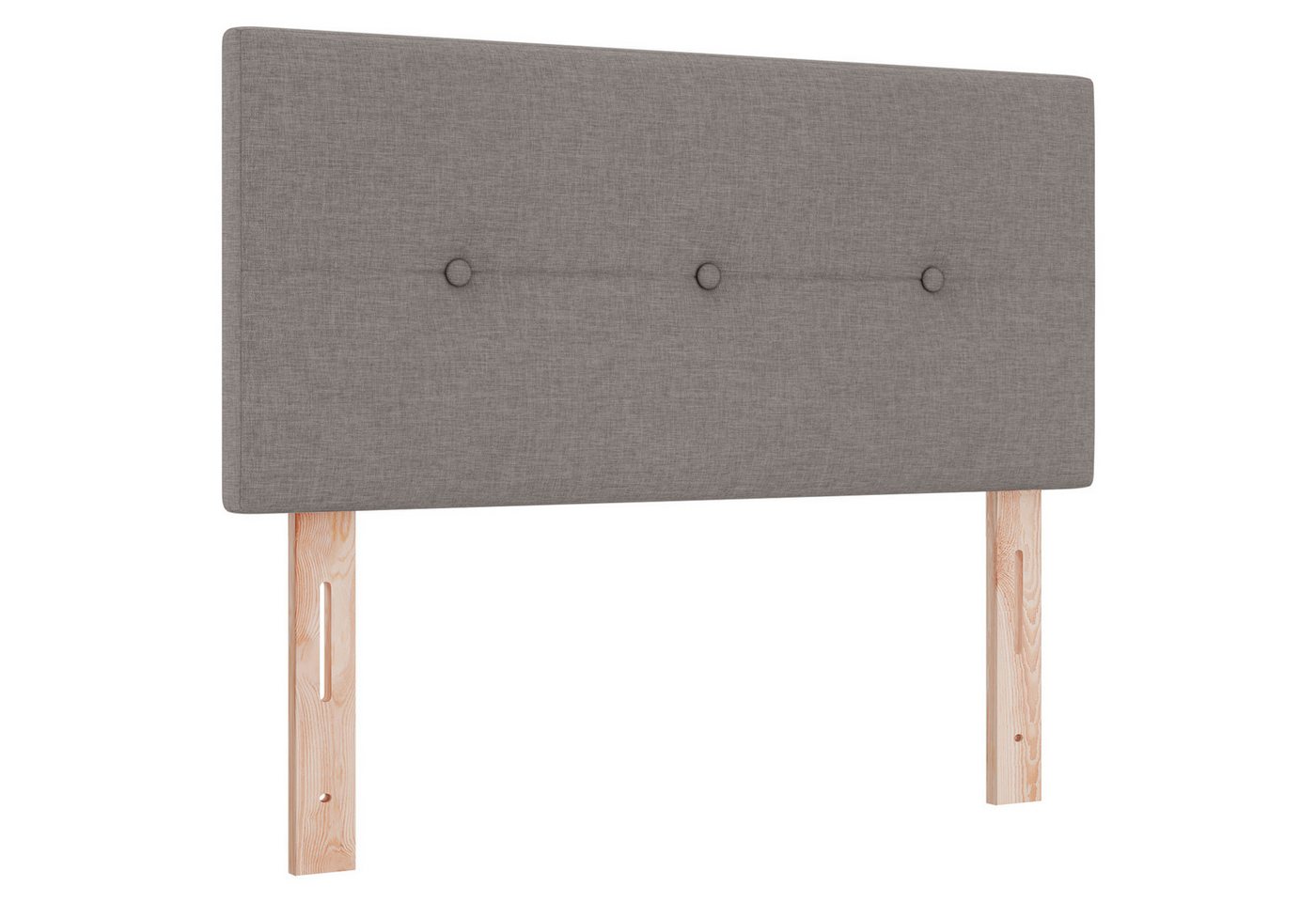 vidaXL Kopfteil Kopfteil mit Knopfheftung Taupe 80 cm Stoff, (1 St) von vidaXL
