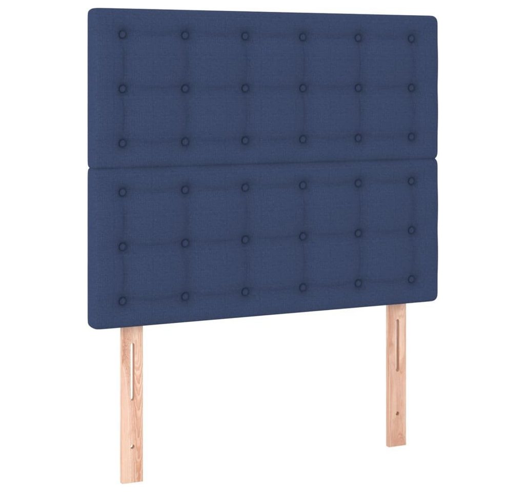 vidaXL Kopfteil Kopfteile 2 Stk. Blau 80x5x78/88 cm Stoff, (1 St) von vidaXL