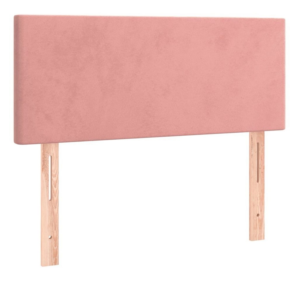 vidaXL Kopfteil Kopfteil Rosa 80x5x78/88 cm Samt, (1 St) von vidaXL