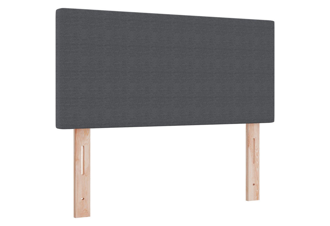 vidaXL Kopfteil LED Kopfteil Einfarbig Dunkelgrau 80 cm aus Cordstoff, (1 St) von vidaXL