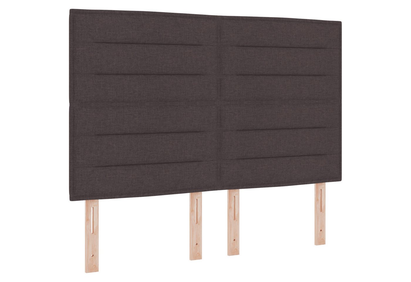 vidaXL Kopfteil LED Kopfteil Linien-Design Dunkelbraun 80 cm Stoff, (1 St) von vidaXL