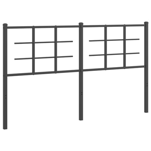 vidaXL Kopfteil Metall, Bettkopfteil mit ausgezeichneter Unterstützung, Metallkopfteil mit Metallbeinen, Betthaupt für Schlafzimmerbett Doppelbett, Schwarz 150cm vidaXL Kopfteil Metall, Bettkopfteil mit ausgezeichneter Unterstützung, Metallkopfteil mit Metallbeinen, Betthaupt für Schlafzimmerbett Doppelbett, Schwarz 150cm von vidaXL