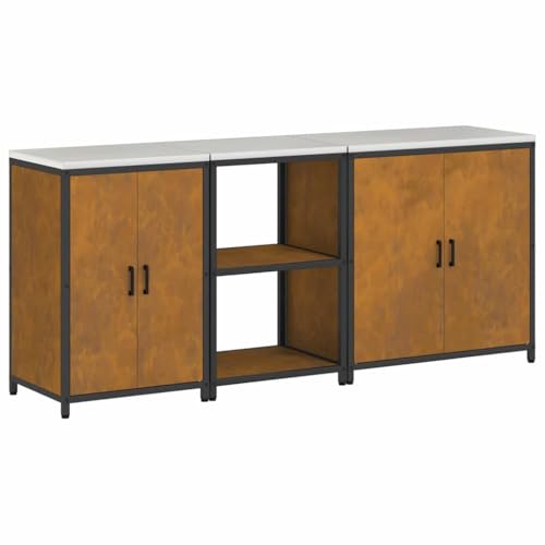 vidaXL Küchenregal - Praktisches Möbelstück fürs Zuhause, ideal zur Aufbewahrung in der Küche oder Garage. von vidaXL