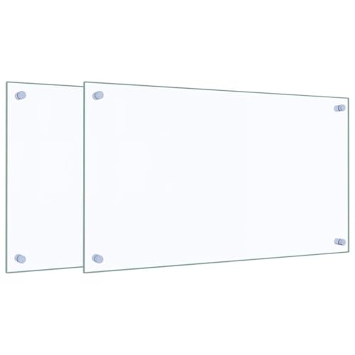 vidaXL Küchenrückwände 2 STK. Transparent 70x40 cm Hartglas, Rückwand, Rückwand für Küche, Rückwand aus Glas, Rückwände, Spritzschutz vidaXL Küchenrückwände 2 STK. Transparent 70x40 cm Hartglas, Rückwand, Rückwand für Küche, Rückwand aus Glas, Rückwände, Spritzschutz von vidaXL