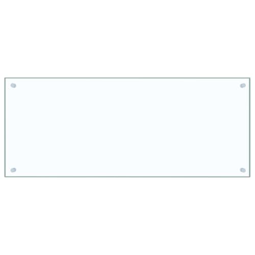 vidaXL Küchenrückwand Spritzschutz Fliesenspiegel Glasplatte Rückwand Herdspritzschutz Wandschutz Herd Küche Transparent 100x40cm Hartglas von vidaXL