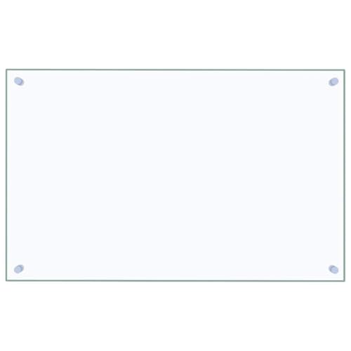 vidaXL Küchenrückwand Spritzschutz Fliesenspiegel Glasplatte Rückwand Herdspritzschutz Wandschutz Herd Küche Transparent 80x50cm Hartglas von vidaXL