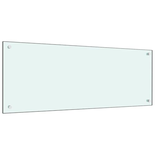 vidaXL Küchenrückwand Spritzschutz Fliesenspiegel Glasplatte Rückwand Herdspritzschutz Wandschutz Herd Küche Weiß 100x40cm Hartglas vidaXL Küchenrückwand Spritzschutz Fliesenspiegel Glasplatte Rückwand Herdspritzschutz Wandschutz Herd Küche Weiß 100x40cm Hartglas von vidaXL