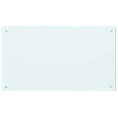 vidaXL Küchenrückwand Spritzschutz Fliesenspiegel Glasplatte Rückwand Herdspritzschutz Wandschutz Herd Küche Weiß 100x60cm Hartglas vidaXL Küchenrückwand Spritzschutz Fliesenspiegel Glasplatte Rückwand Herdspritzschutz Wandschutz Herd Küche Weiß 100x60cm Hartglas von vidaXL