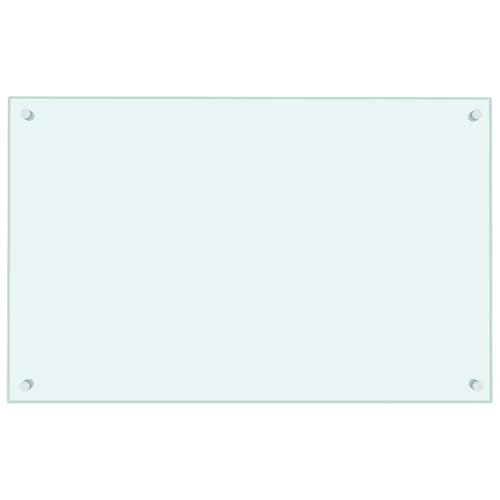 vidaXL Küchenrückwand Spritzschutz Fliesenspiegel Glasplatte Rückwand Herdspritzschutz Wandschutz Herd Küche Weiß 80x50cm Hartglas vidaXL Küchenrückwand Spritzschutz Fliesenspiegel Glasplatte Rückwand Herdspritzschutz Wandschutz Herd Küche Weiß 80x50cm Hartglas von vidaXL