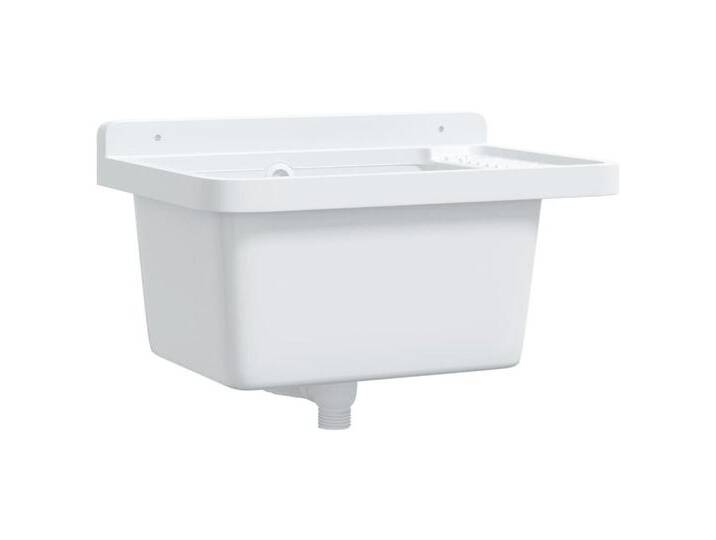 vidaXL Küchenspüle, Ausgussbecken Wandmontage Weiß 50x35x24 cm Harz vidaXL Küchenspüle, Ausgussbecken Wandmontage Weiß 50x35x24 cm Harz von vidaXL