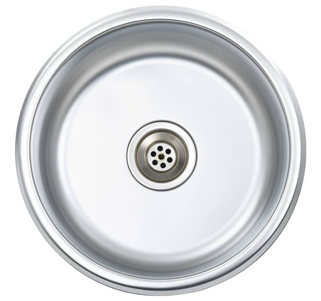 vidaXL Küchenspüle Küche Spülbecken Einbauspüle mit Sieb und Siphon Edelstahl, 0/0 cm vidaXL Küchenspüle Küche Spülbecken Einbauspüle mit Sieb und Siphon Edelstahl, 0/0 cm von vidaXL