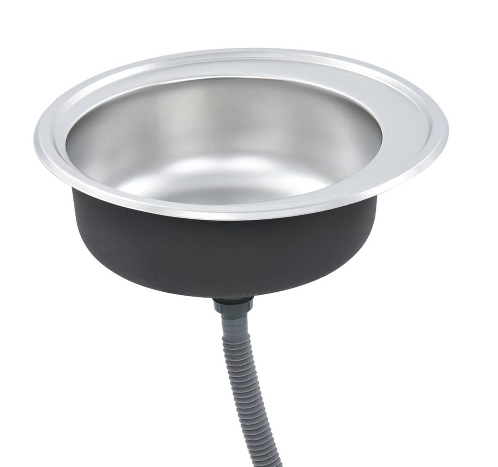 vidaXL Küchenspüle Küche Spülbecken Einbauspüle mit Sieb und Siphon Edelstahl, 0/0 cm vidaXL Küchenspüle Küche Spülbecken Einbauspüle mit Sieb und Siphon Edelstahl, 0/0 cm von vidaXL
