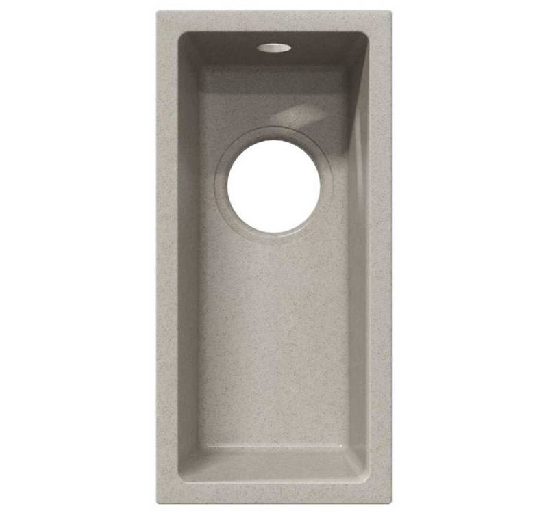 vidaXL Küchenspüle Küchenwaschbecken mit Überlauf Beige Granit, 0/0 cm von vidaXL