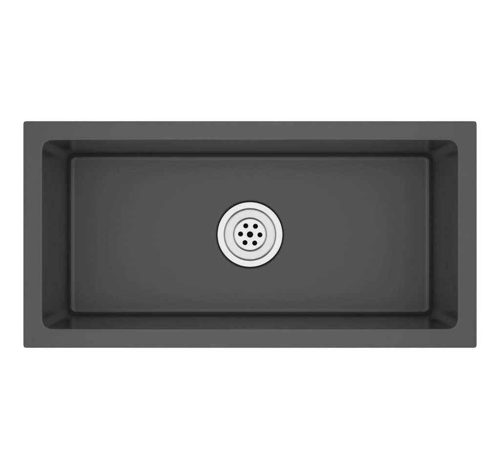vidaXL Küchenspüle Massive Einbauspüle Schwarz Edelstahl Küche Spüle Spülbecken, 60/30 cm vidaXL Küchenspüle Massive Einbauspüle Schwarz Edelstahl Küche Spüle Spülbecken, 60/30 cm von vidaXL