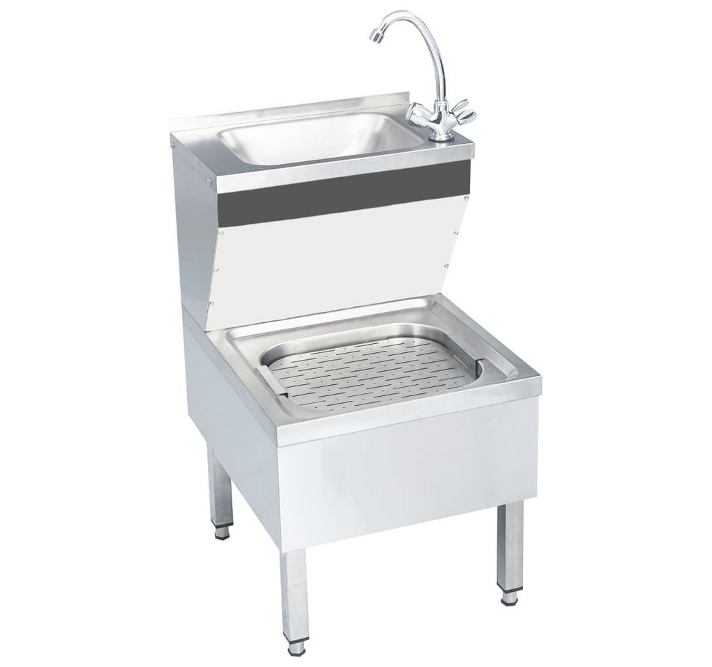 vidaXL Küchenspüle Spüle Küche Spülbecken Gastro-Handwaschbecken mit Wasserhahn Freistehe, 50/60 cm vidaXL Küchenspüle Spüle Küche Spülbecken Gastro-Handwaschbecken mit Wasserhahn Freistehe, 50/60 cm von vidaXL