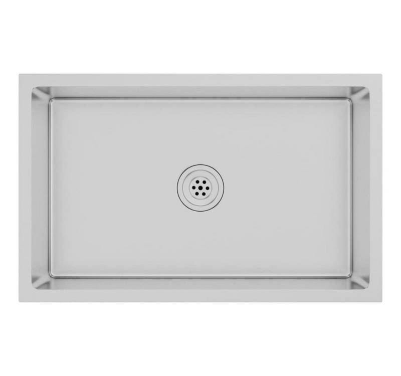 vidaXL Küchenspüle Spüle Spülbecken Einbauspüle Küchenspüle Edelstahl Spüle 70x44cm, 70/44 cm von vidaXL