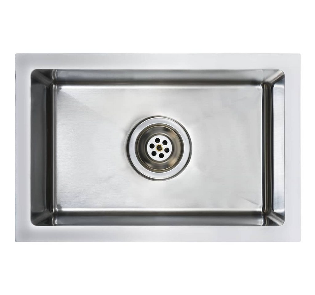 vidaXL Küchenspüle Spüle Spülbecken Einbauspüle Küchenspüle Edelstahl Spüle mit Sieb 44x2, 44/29 cm vidaXL Küchenspüle Spüle Spülbecken Einbauspüle Küchenspüle Edelstahl Spüle mit Sieb 44x2, 44/29 cm von vidaXL