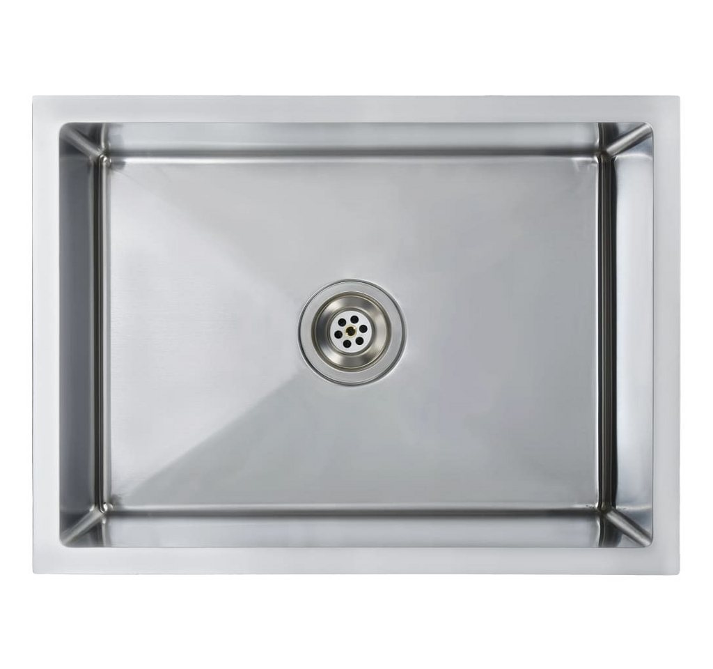 vidaXL Küchenspüle Spüle Spülbecken Einbauspüle Küchenspüle Edelstahl Spüle mit Sieb 59x4, 59/44 cm vidaXL Küchenspüle Spüle Spülbecken Einbauspüle Küchenspüle Edelstahl Spüle mit Sieb 59x4, 59/44 cm von vidaXL