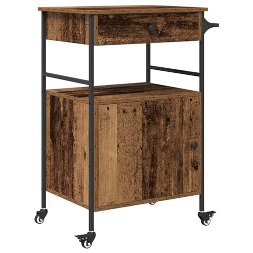 vidaXL Küchentrolley Alt Holz 56x43x89,5 cm Hergestelltes Holz vidaXL Küchentrolley Alt Holz 56x43x89,5 cm Hergestelltes Holz von vidaXL